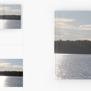 Sunny Day on the Lake Upnorth Hardcover Journal